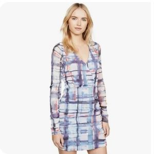Parker Mildura Ruched Printed Mini Dress Size 2